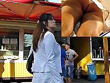 Gorgeous Students Upskirt In Subway
