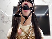 Chair Bondage Orgasm,  Kneeling Tease,  Suffocation And Incontinence