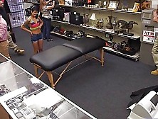 Asian Girl Pawns Her Pussy And Pounded In The Backroom