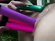 Whipping Out The Dildo In The Park