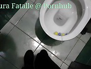 Step Sistet Caught Squirting In Public Toilet