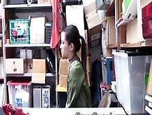 Asian Shoplifter Spunked