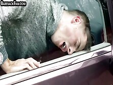 Rimjob Gay Stepdad Licks Stepson Small Ass In The Car