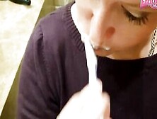 German Amateur Chubby Barely Legal Oral Sex With Homemade Cum Swallow