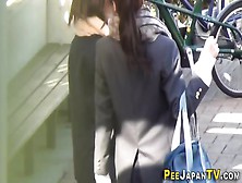 Japanese Teens Urinate And Get Spied On