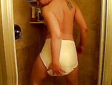 Adriana Diaper In Shower