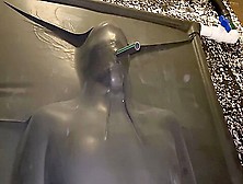 Girl In Latex Vacbed Cums Over And Over