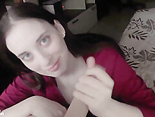 Slim Brunette Loves Suck My Dick And Swallow Cum After Doggystyle Fuck