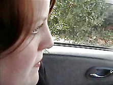 Amateur Milf Jerking Cock And Drinking Cum In Her Car