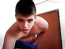 Teen Twink Jock Plays With Himself On His Webcam