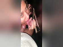 Latina Sucking Down At Gloryhole