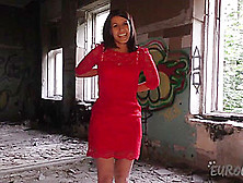 Office Girl Caroline Nude And Masturbating In An Abandoned Military Building - Eurocoeds