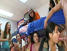 Young College Sluts Get Their Throat's Drilled