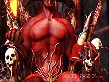 Inferno.  Hot Sex In Hell.  Devil Fucks Hard A Young Sexy Slave