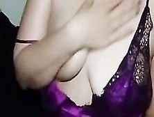 Shows Off Bombshell Satin Nightie For Daddy