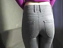 Worship My Phat Butt Into Tight Denim Jeans 4K