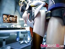 3D Cartoon Mercy From Overwatch Is Used As A Sex Sub