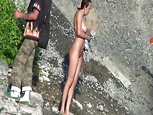 Amazing Amateur Clip With Beach,  Nudism Scenes