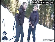 Crazy Guys Fucking In The Snow