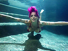 Anna Bell Peaks Swimming In The Pool,  Getting Fucked And Cummed On The Ass