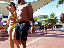 Spy Big Package At Waterpark