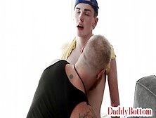Hairy Daddy Bareback Fucked By Skinny 21 Year Old Twink