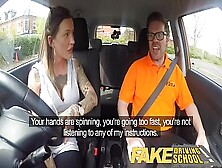 Fake Driving Advanced Horny Lesson In Sweaty Messy Creampie