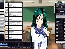 3D Hentai Schoolgirl Masturbates In The Classroom