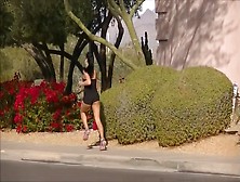 Hot Candid Fit Girl Jogging In Tight Shorts
