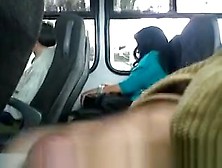 Guy Pulls Dick Out In Bus