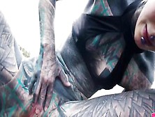 Inked Anuskatzz Getting Booty Banged Into Outdoor / Outside,  Gape,  Anal - Emo - Gothic