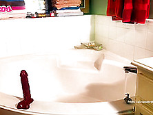 Solo Video #72 Alicia Secrets White Wet Tank And Toys In Bath (Solo)