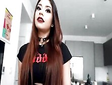 Bad Ass Bitch Into Fishnets Practices Her Occult Spells
