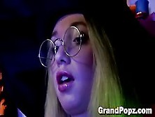 Petite Young Blonde Gets Seduced And Fucks By Horny Grandpa