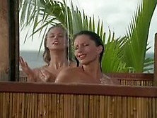 Brooke Burns Wears Bikini And Showers In Baywatch