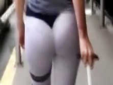 Candid Ass In Workout Pants