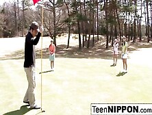 18 Year Old Golfer Gets Her Pink Fucked On The Green!