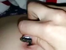 Girl Stabing Her Belly Button1. Mp4