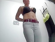 Blond Woman In The Dressing Room