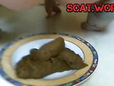 Big Scat Ass Pooping On Plate