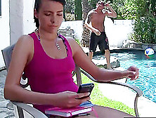 Danica Dillan Wants To Lay Out By The Pool When She Meets New Poolman Dick Delaware.