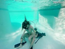 Skinny Blonde Teen Takes Pounding Underwater