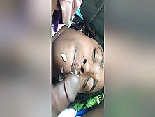 Ebony Slut Gets A Facial By Me - Barely Legal