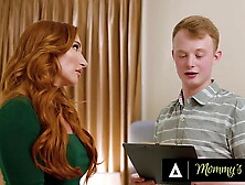 Mommy's Boy - Grumpy Stepson Gets Aroused While Measuring Pawg Milf Sophia Locke's Big Breasts