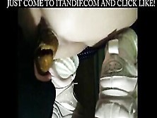 Huge Turd In Slave's Hungry Mouth