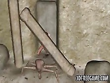 Hot 3D Redhead Babe Gets Fucked By An Alien Spider