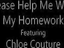 Chloe Cherry Needs Her Stepbrother Bambino To Help With Her Homework.  She Initially Wants Him
