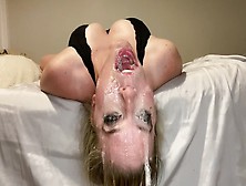 Extreme Sloppy Upside Down Throat Fuck | Seeing How Messy I Can Get!! - Ivy Jade