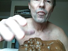 Mature Gay Man Shitting And Eating His Turds