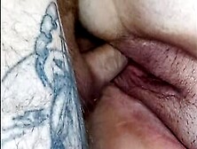 Big Hairy Pussy Close-Up Gets A Bigger Cumshot